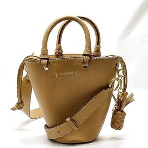 Authentic Chloe Hand Bag Brown Leather mn270-011026
